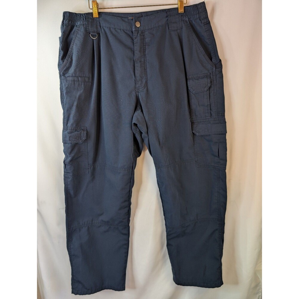 511 Tactical Series Mens Pants Style 74273 Size 40x30 Black Rip Stop Work 5.11